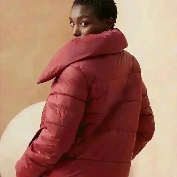 Banana Republic Oversized Funnel-Neck Puffer Coat - Picture 8 of 11